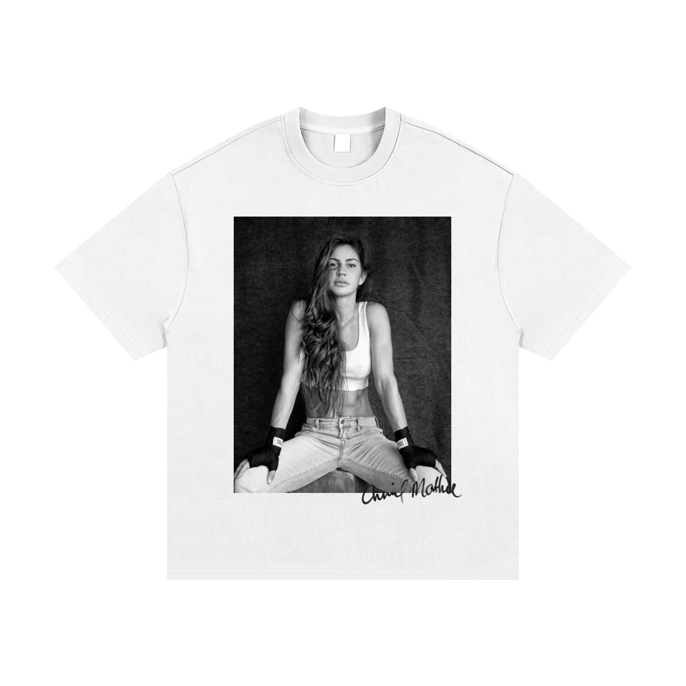 Broken Nose White Heavyweight Tee